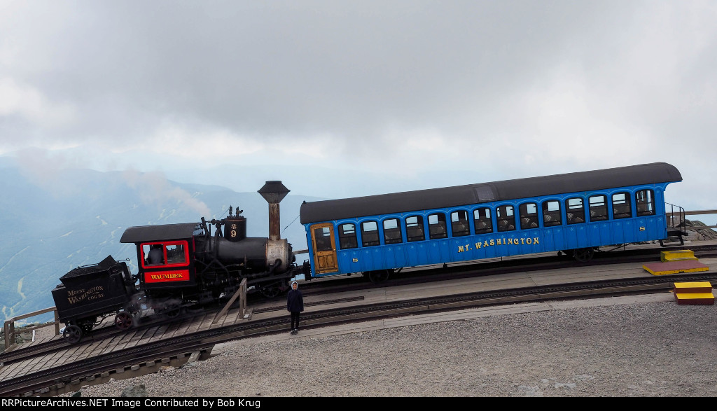 MWCR 9 - Waumbek on track number 2 at the summit